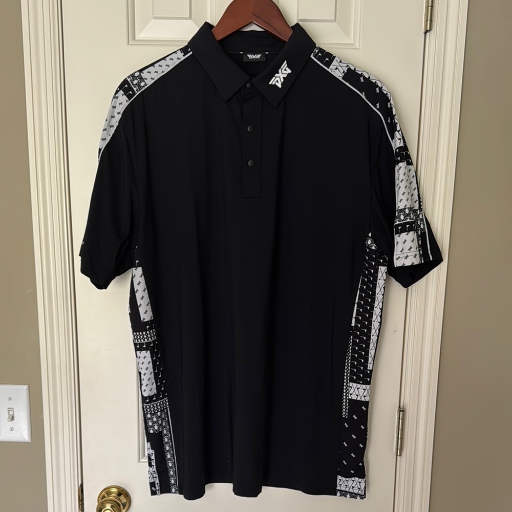 PXG Men's Black Polo Shirt